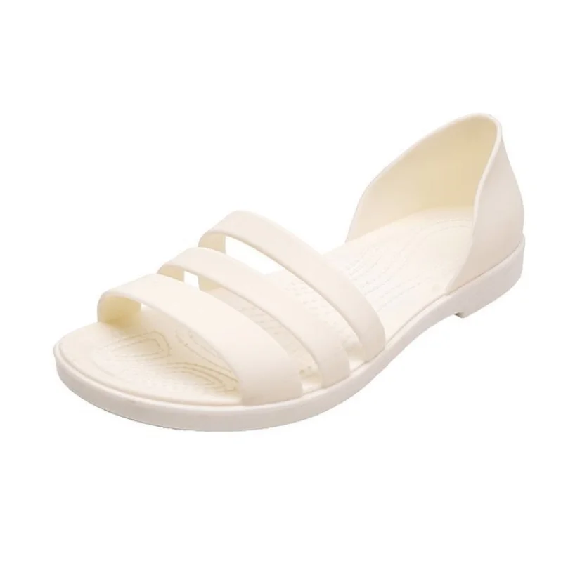 

Women Summer Flat Sandals 2021 Open-Toed Slides Slippers Candy Color Casual Beach Outdoot Female Ladies Jelly Shoes