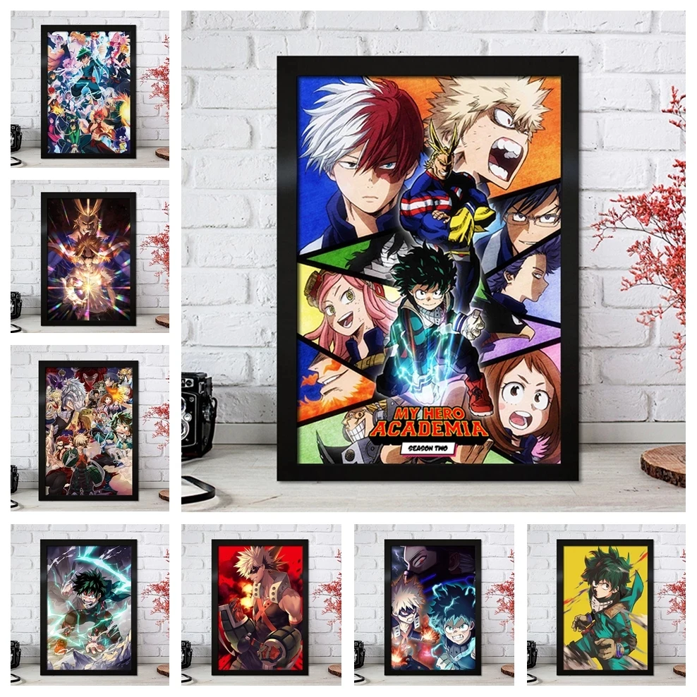 

Japanese Hot Cartoon Anime My Hero Academia Kids Room Art Home Decor Quality Canvas Painting Posters Living Wall Decor Picture