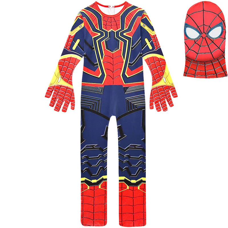 Spider Man Onesies Детские костюмы на Хэллоуин для мальчиков и девочек, костюм Человека-паука, комбинезон для рождественской вечеринки, комбинезон для косплея, одежда для косплея, Amaya Greg Connor - Цвет: Spider Man Onesies