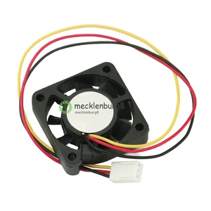 5 шт. Кулер для процессора компьютера, 3 контакта, 4 см, 40x40x10 мм, 12 В постоянного тока