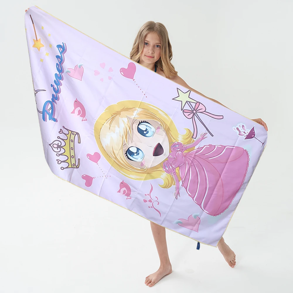 Zipsoft Beach Towel Microfiber Towels Printed Traveling Quick Dry Sport Swimming Bath Camping Christmas Gift Cartoon Larger Size | Дом и сад