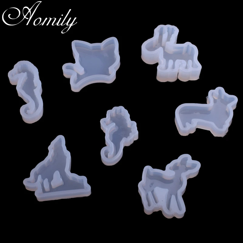 

Силиконовая эпоксидная форма Aomily 12 шт./компл., формы для изготовления подвесок и браслетов, инструменты для шоколада, выпечки тортов, кухонн...