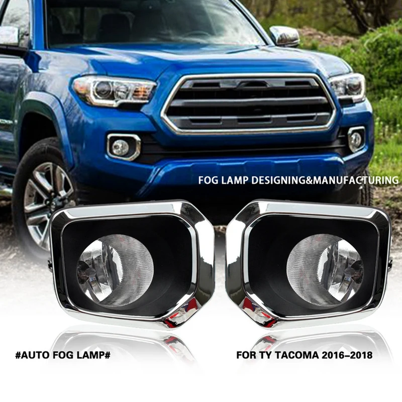 

Car Front Bumper Fog Lights Lamps with Switch LH+RH for Toyota Tacoma Pickup 2016-2020