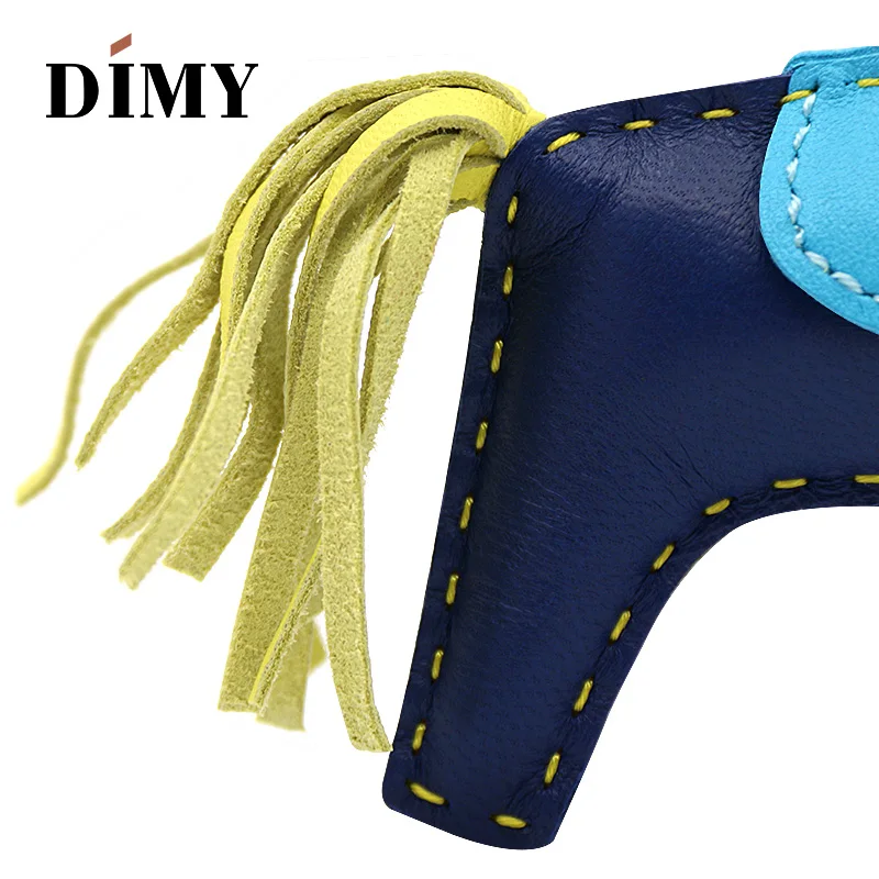 DIMY ручная работа Натуральная овечья кожа мини сумка с пони милая лошадь шарм