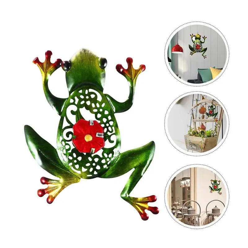 1 предмет металлический лягушки украшение сада Подвесной Настенный