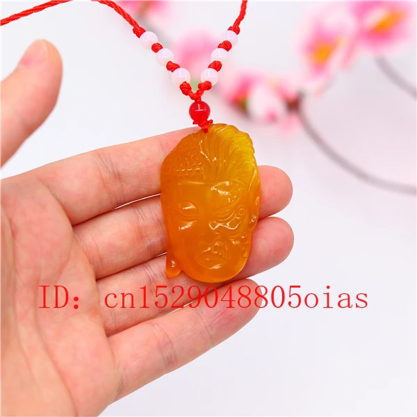 

Agate Jade Stone Buddha Pendant Necklace Jadeite Jewelry Charm Amulet Carved Fashion Natural Chinese Gifts for Women Men