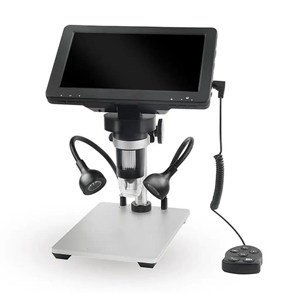 

1080p 12MP 7 дюймов Экран Цифровые микроскопы эндоскоп Камера Microscopio светодиодный USB для телефона ремонта волос осмотр кожи ZM56