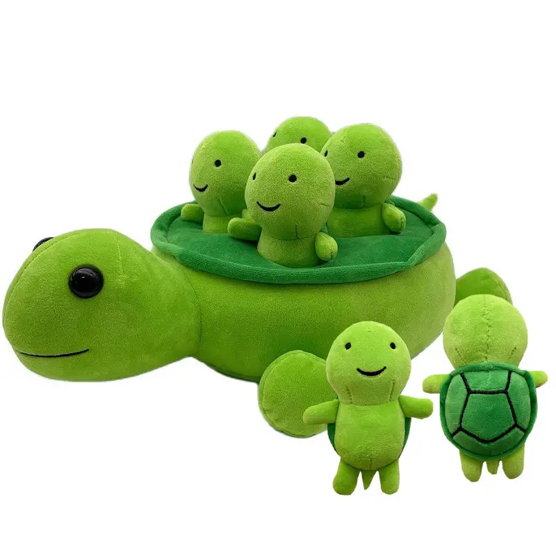 Kawaii Turtle Vegetable Field Doll PLush Pet Wholesale Toy Soothing Parent-child Game Interactive Baby Gift Dog Pet Toys