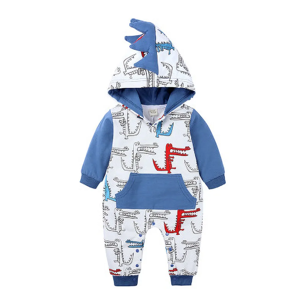 

CE Autumn Baby Rompers Dinosaur Infant Baby Clothe For Girls Boys Long Sleeve ropa bebe Jumpsuit Fashion Winter Kids Outfits