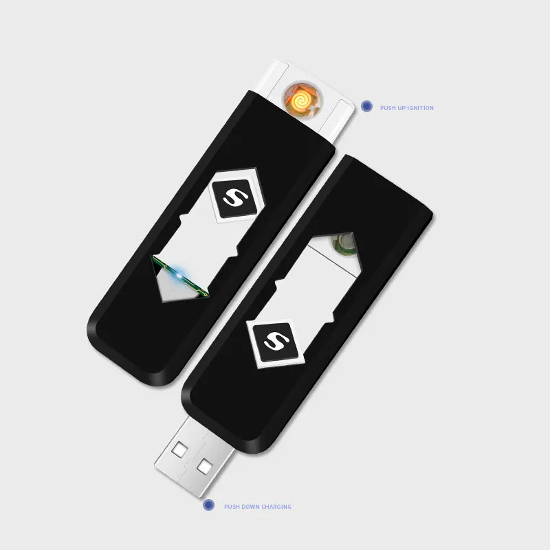 Креативная маленькая перезаряжаемая USB ветрозащитная и огнеупорная