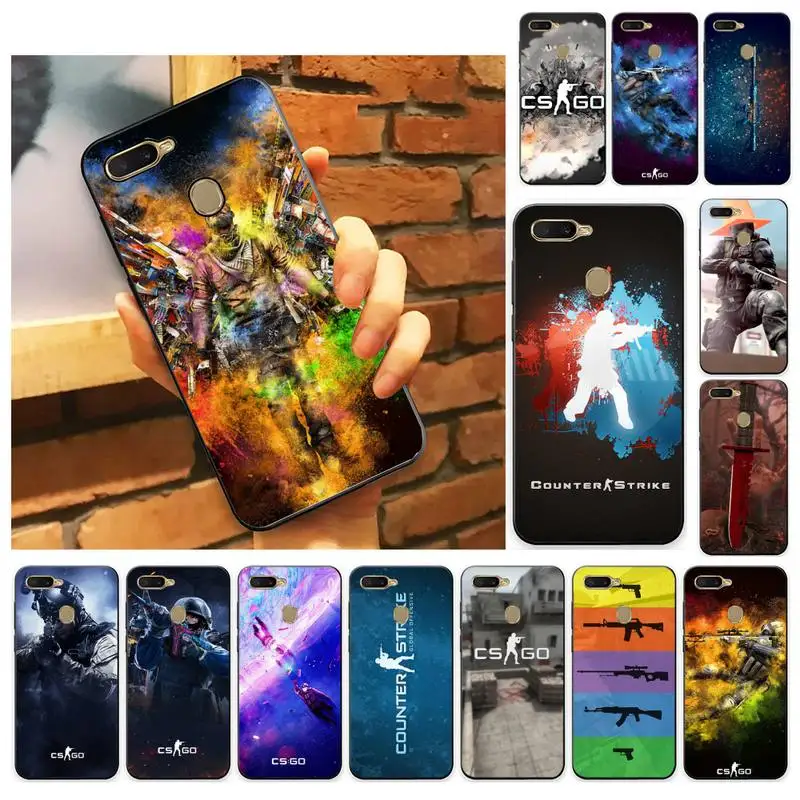 

YNDFCNB Counter Strike Global csgo Phone Case Case For Oppo A9 Realme C3 6Pro Cover For vivo Y91C Y17 Y19 Protective Back Cover