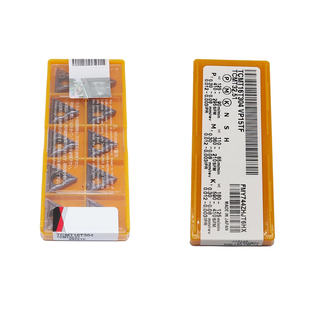 

10 PCS TCMT16T304 VP15TF Carbide Inserts Internal Turning Tool TCMT High Quality CNC Lathe Cutting Machine Accessories