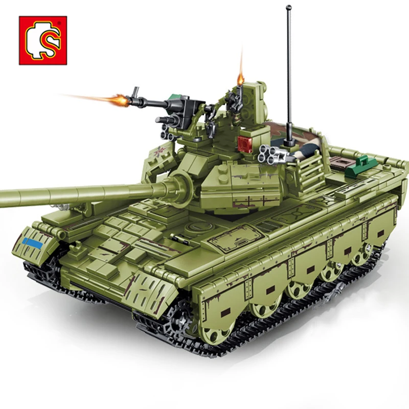 Кирпич Творческий Классический DIY Танк мальчик военная модель комплект