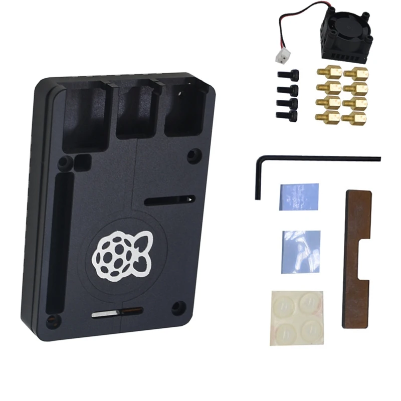 Чехол из алюминиевого сплава с вентилятором Ультратонкий корпус металла CNC