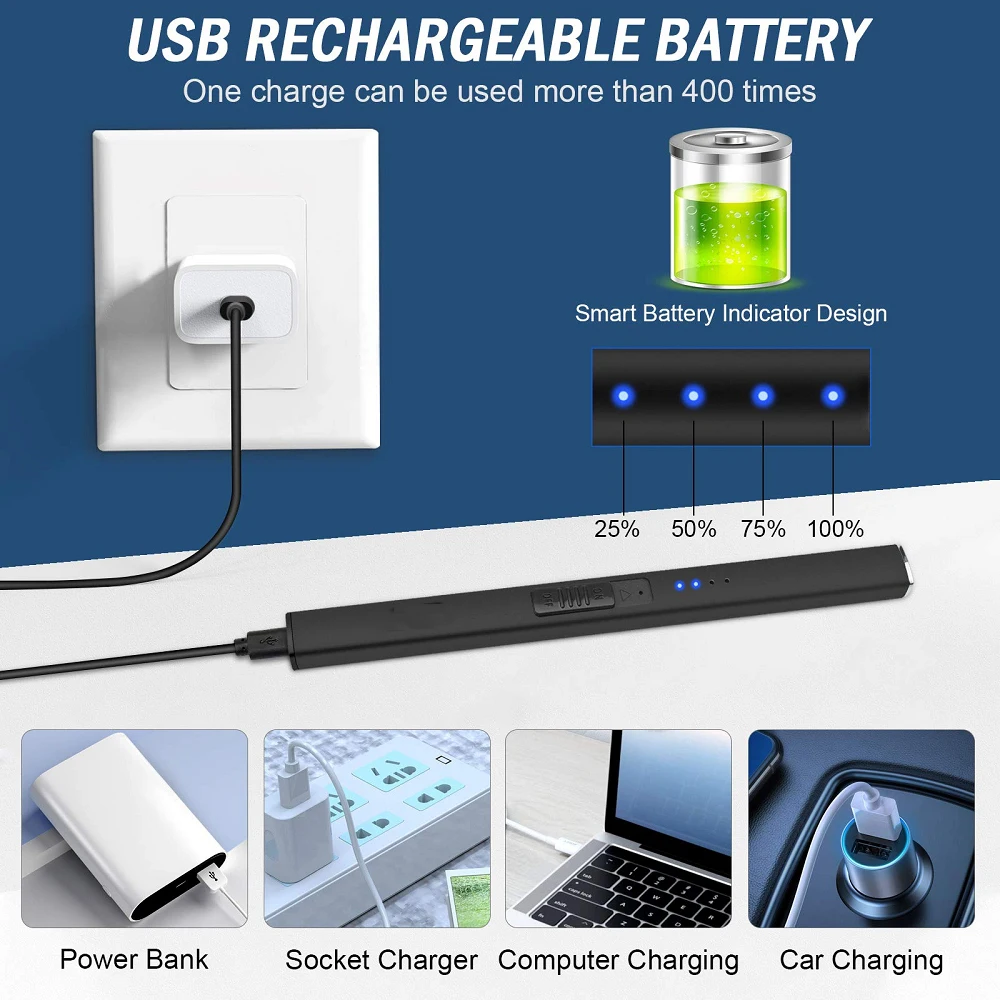 2021 электрическая зажигалка для свечей плазменной дуговой зажигалки