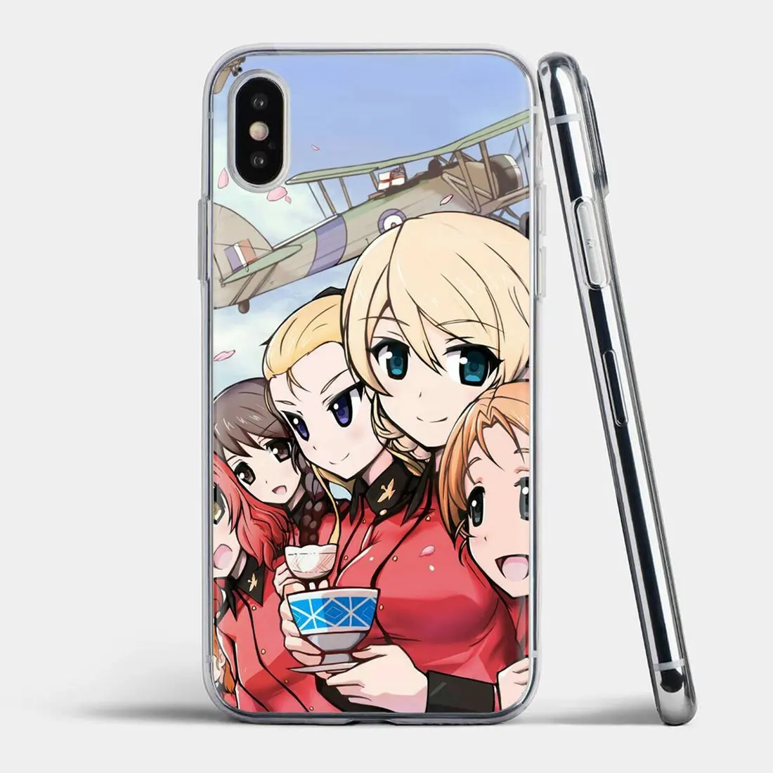 Для iPhone 11 Pro 4 4S 5 5S SE 5C 6 6S 7 8 X XR XS Plus Max для iPod Touch Girls und Panzer das конечный мягкий