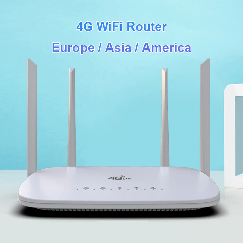 4G CPE 4G router SIM card WiFi modem Hotspot CAT4 32 users RJ45 WAN LAN LTE wireless router