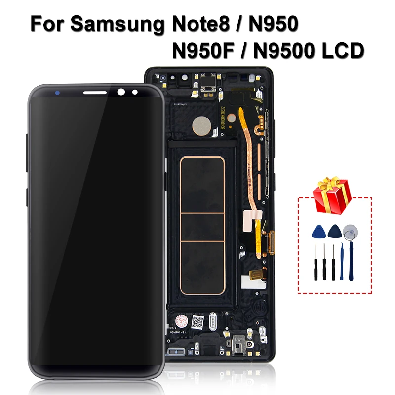 6 3 &quotоригинал для Samsung Galaxy NOTE 8 ЖК дисплей сенсорный экран Note8 N9500 N950F N950 дигитайзер