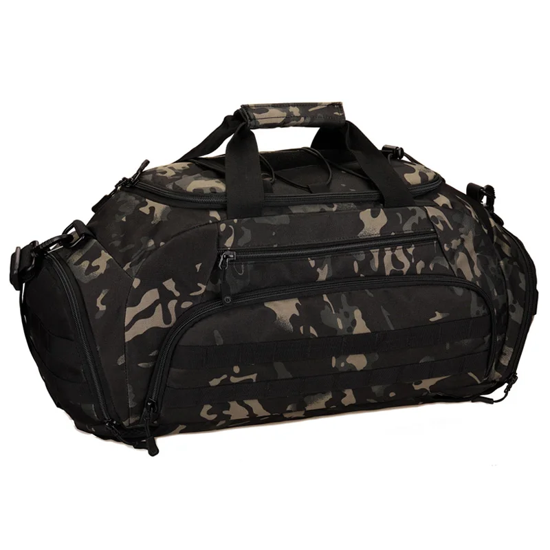 black camouflage Протектор Плюс 35 л тактический рюкзак, военная сумка через плечо, Сумка Molle, водонепроницаемая армейская сумка, походный рюкзак, сумка для обуви - Цвет: black camouflage