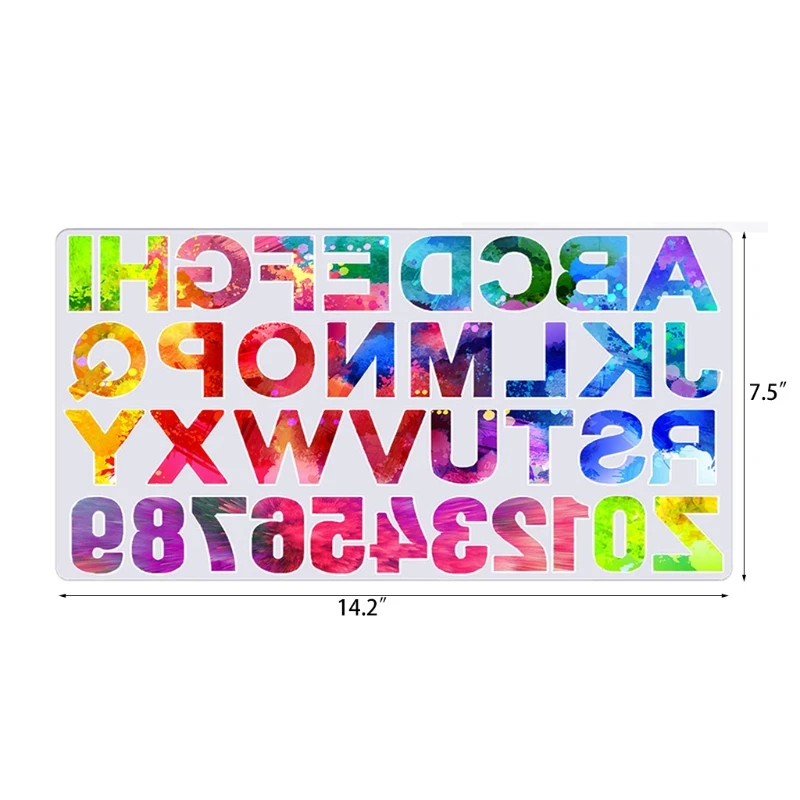 

Alphabet Mold for Resin, Audab Resin Letter Keychain Epoxy Molds Silicone Jewelry Molds for Resin Casting with Keychain