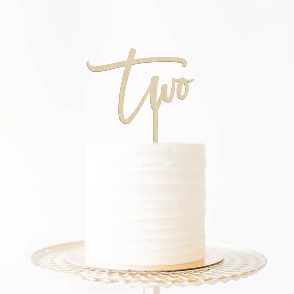 Новое поступление топпер для торта номер 2 аксессуар на день рождения ребенка