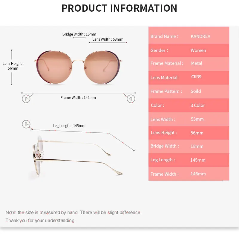 

LUCIDIE 2020 New Spring Round Sunglasses Women Luxury Metal Sun Glasses Classic Eyeglasses Retro Outdoor Polarized Eyewear