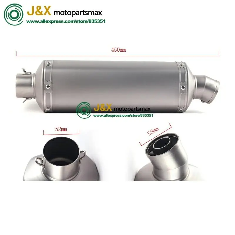 

Motorcycle Exhaust Muffler Full System Middle Link Connector Mid Pipe Slip On For suzuki GSX R600 R750 GSXR600 GSXR750 K7 2007
