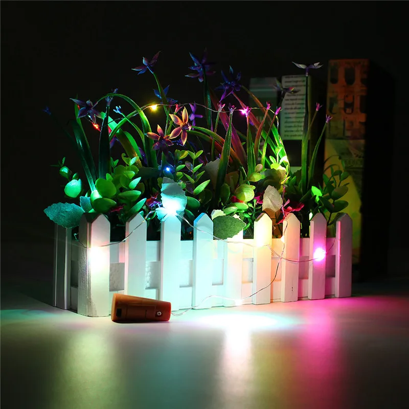 Светодиодная гирлянда из медной проволоки 2 м | Лампы и освещение