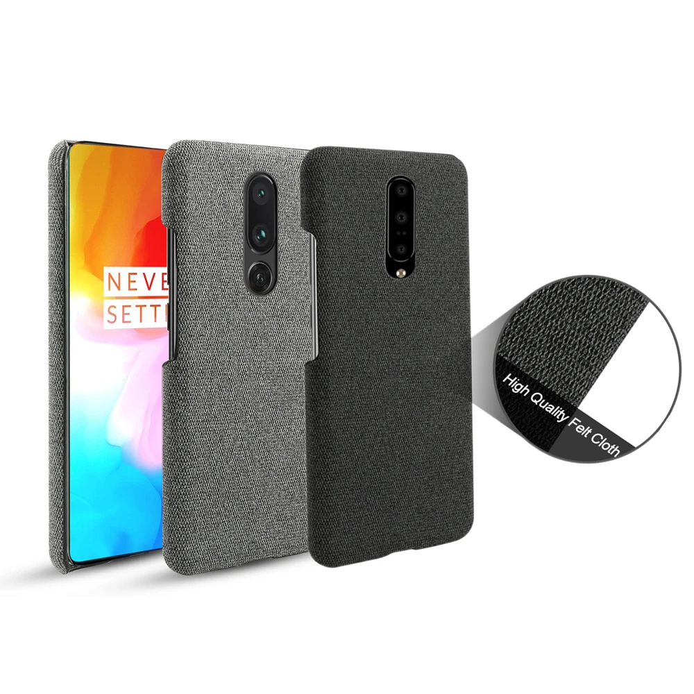 Для Oneplus 7 Pro чехол для телефона тонкий винтажный тканый материал ткань против
