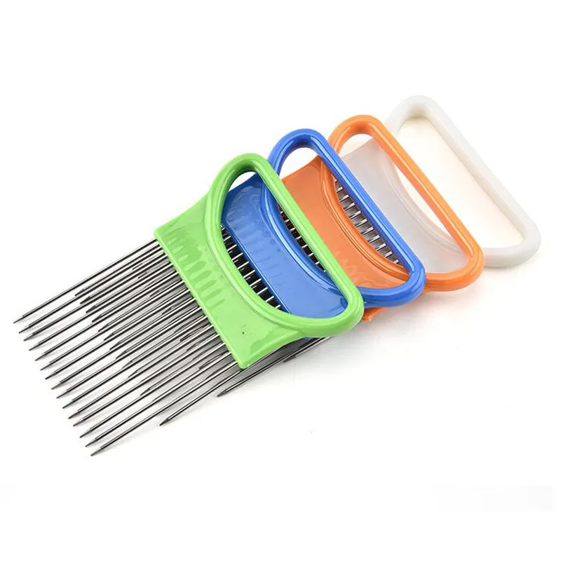 Резак из нержавеющей стали для нарезки лука держатель томатов и овощей