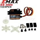 Оригинальный металлический Аналоговый сервопривод EMAX ES3004 20 г, водонепроницаемый сервопривод с шестеренками для радиоуправляемого автомобиля, вертолета, лодки, самолета, запчасти, аксессуары
