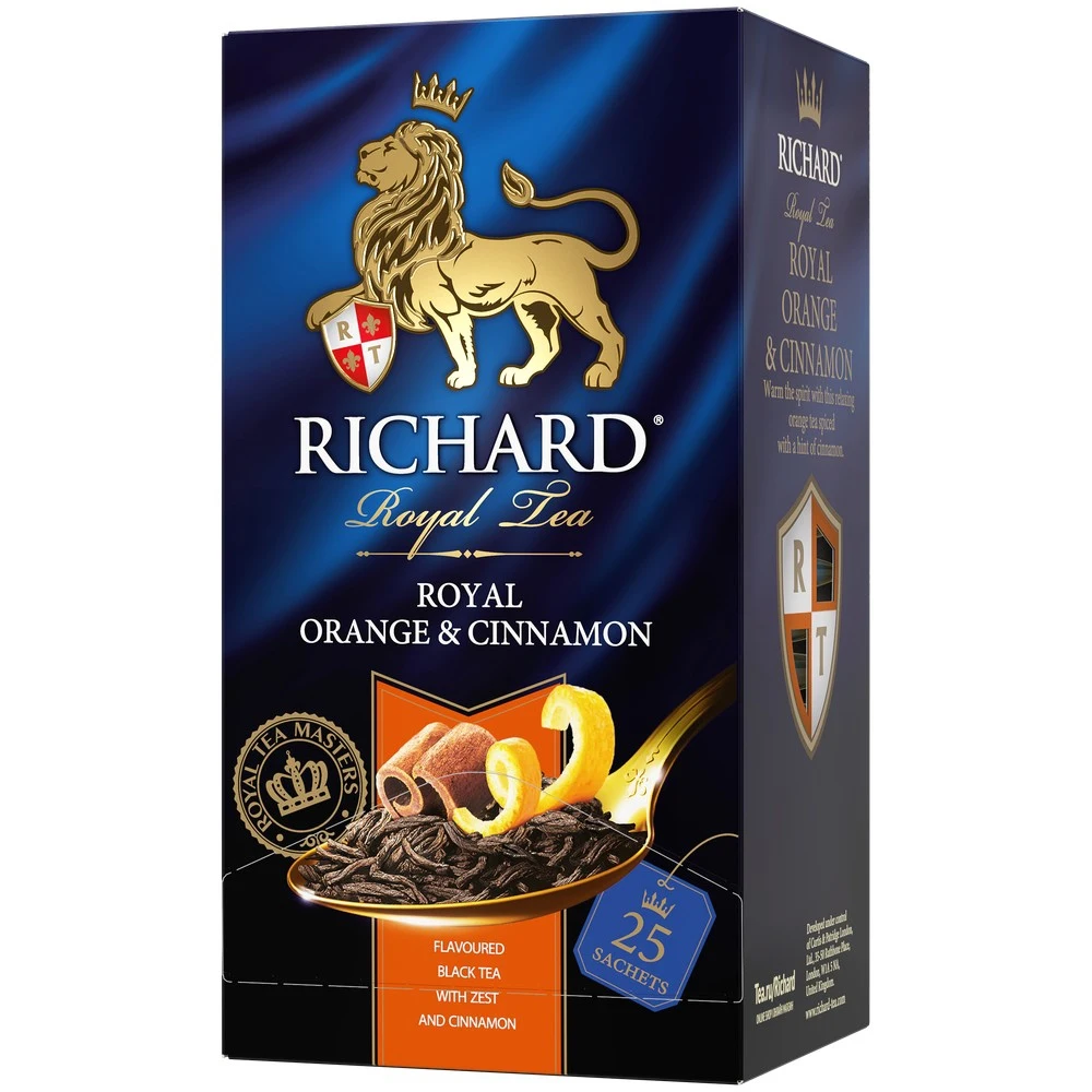 Чай Richard &quotRoyal Orange &amp Cinnamon&quot черный ароматизированный 25 сашет |