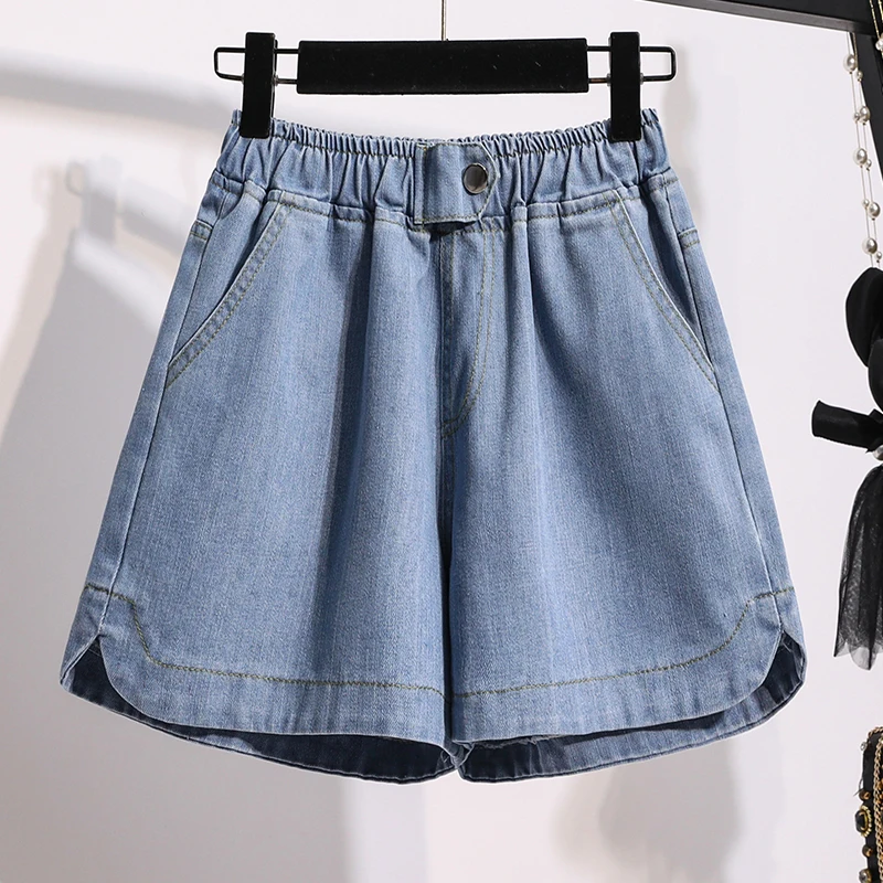

Vetement Femme 2021 Summer Girl Denim Shorts Jeans Women Clothing Loose Ropa Mujer Pants Plus Size Spodenki Jeansowe 5XL A222