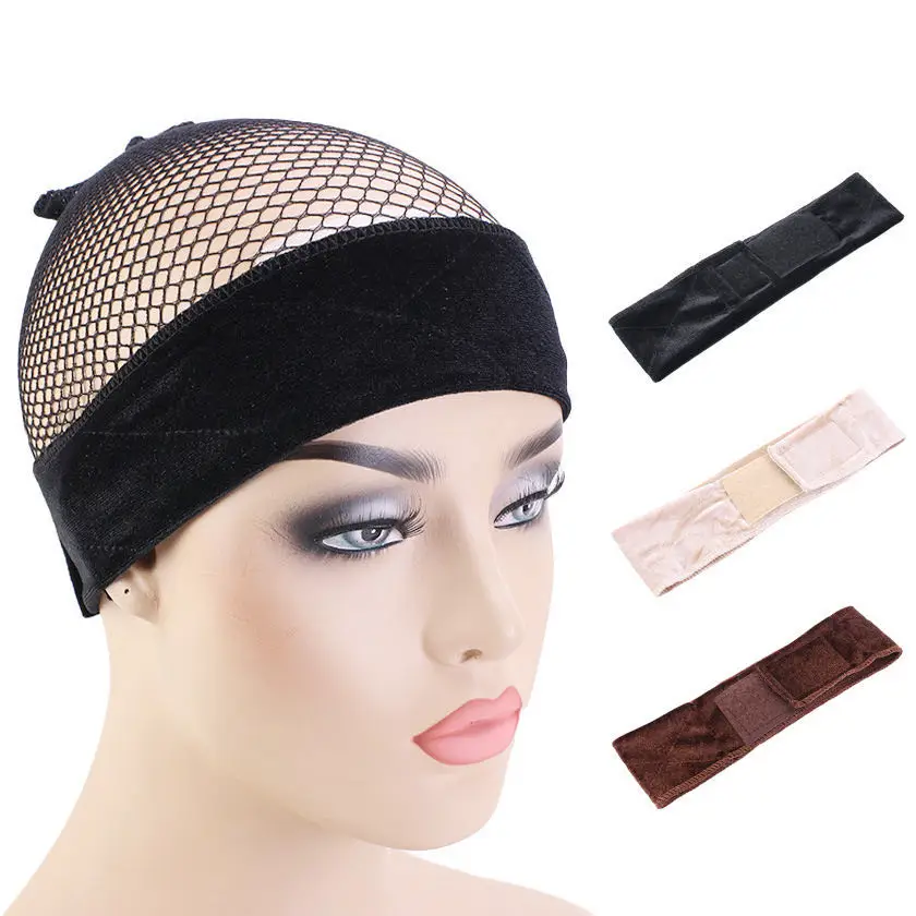 

New Wig Cap And Hair Band For Making Wig Caps Grip Headband Wig Accessories Wig Making Kit Adjustable mesh wig cap