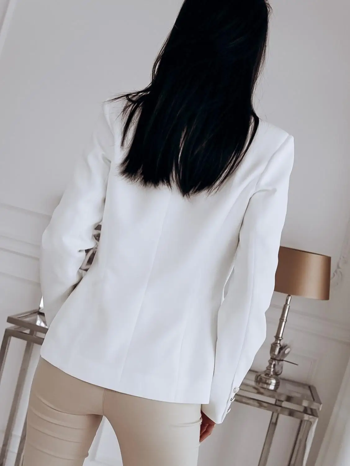 

Autumn Winter Blazers For Women Double Button Blazer Femme Long Sleeve Business Workwear Jackets