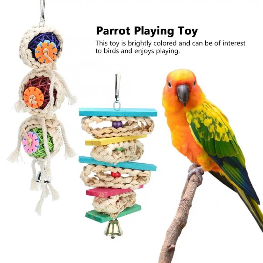 Игрушка для птиц 2 шт. игрушка жевания домашних животных | Дом и сад