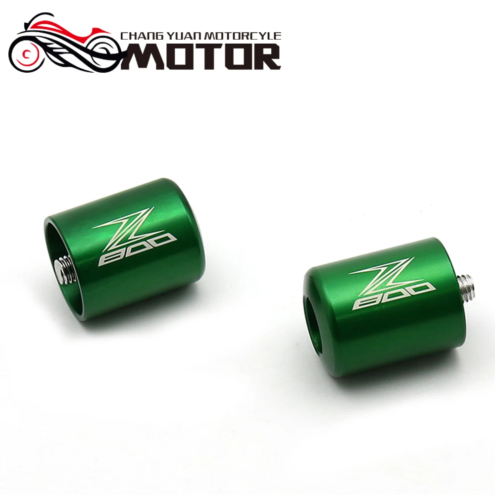 Для KAWASAKI Z800 Z 800 2013 2018 de la motocicleta CNC apretones manillar Bar termina tapa deslizante|Руль велосипеда| |