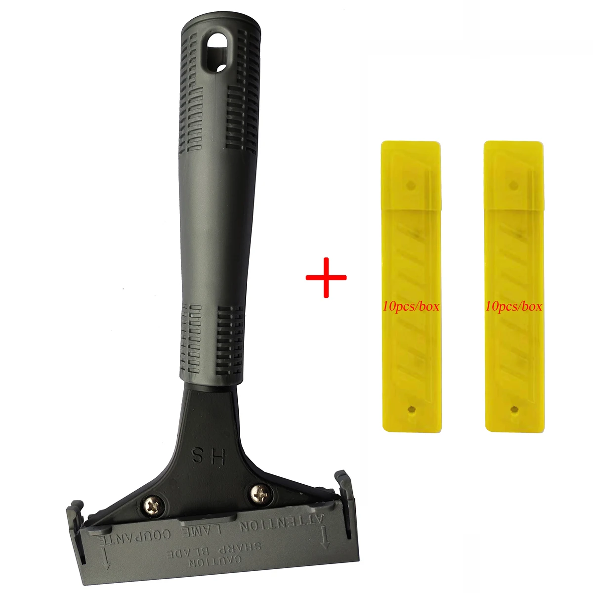 Скребок для пола 1 шт. + 20 лезвий керамического клея краски автомобиля скребок