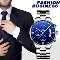 2021 new mens watches stainless steel band wristwatch 30m waterproof luxury fashion mens watch quartz clock gifts for men