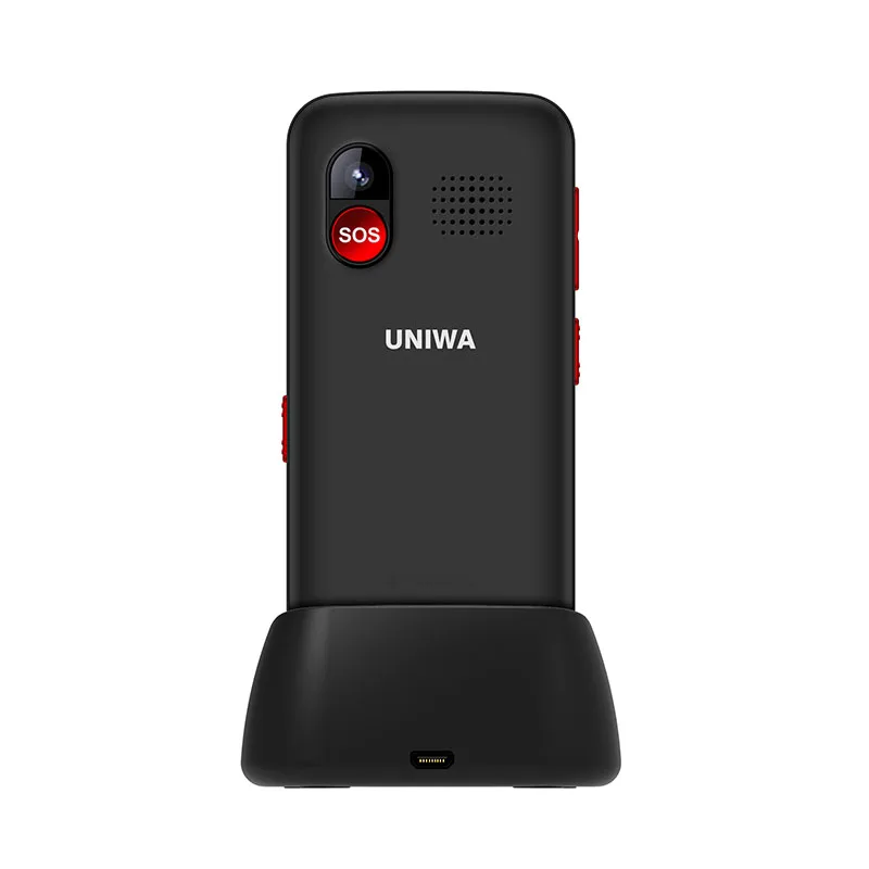 Unlocked UNIWA V1000 4G 2.31inch Mobile Phone Flashlight FM Single Sim 0.3MP Camera Bluetooth English Russian Keypad CellPhone