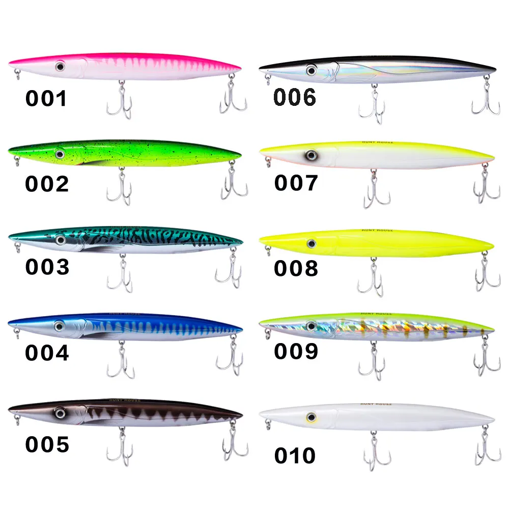Hunthouse stickbaits приманка для рыбалки Карандаш жесткие рыболовные приманки Топ воды