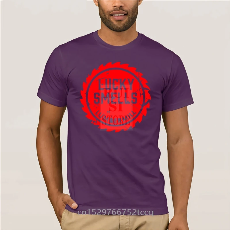 

for mans Lucky Smells Lumbermill-A Series of Unfortunate Events in India by Sillypunter fashion round neck cool man's T-shirt