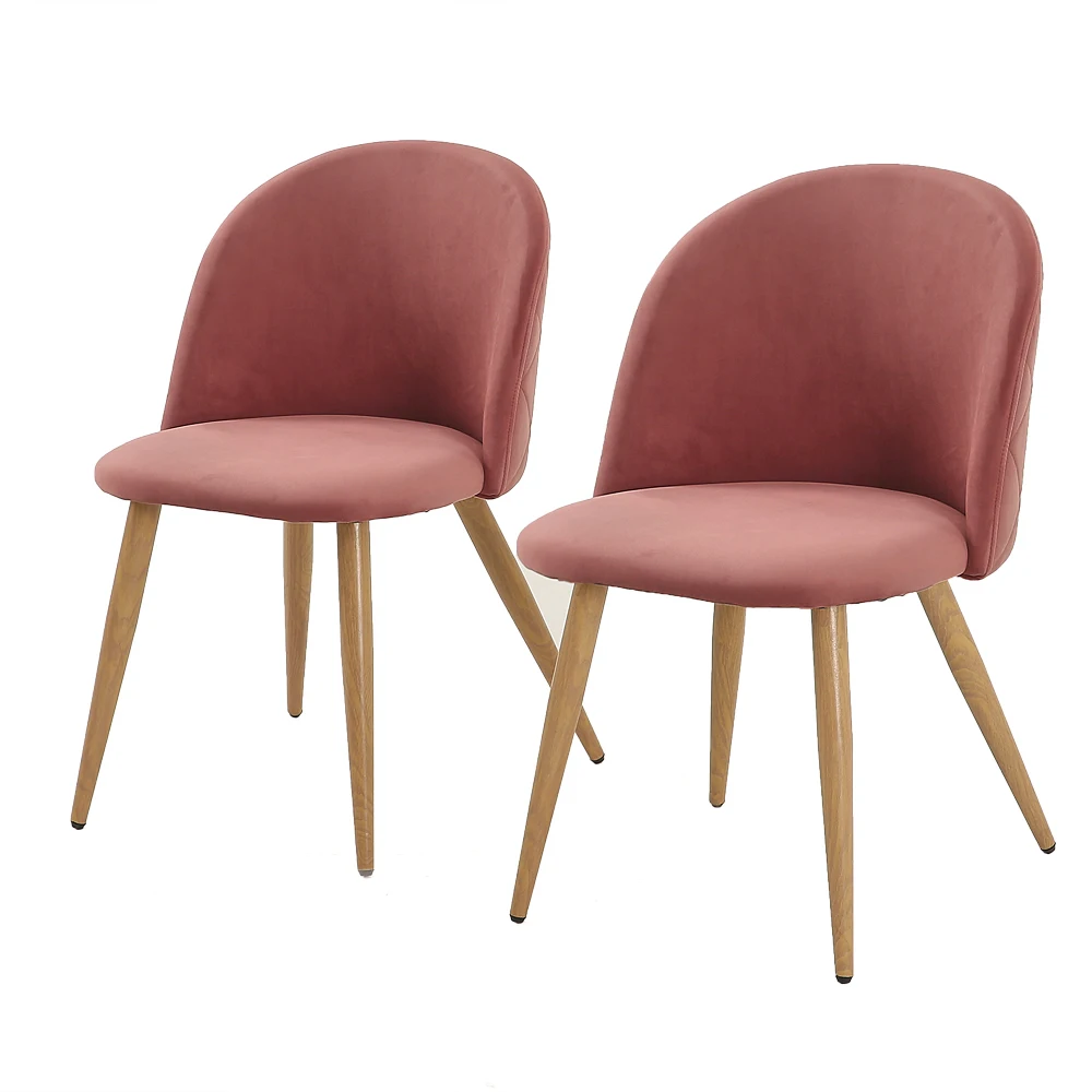 

【US Warehouse】2pcs Modern Soft-clad Dining Chair Bread Chair Cameo