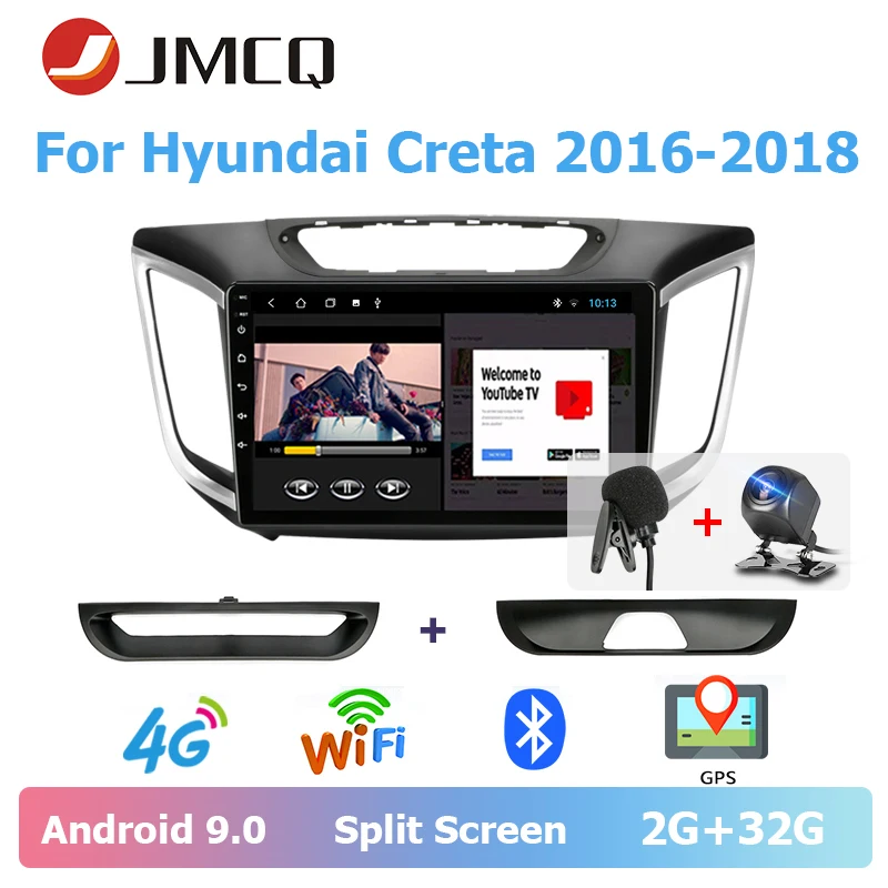 JMCQ 9 &quotавтомобильное радио Android 0 плеер для Hyundai Creta 2016 2018 мультимедийных видео