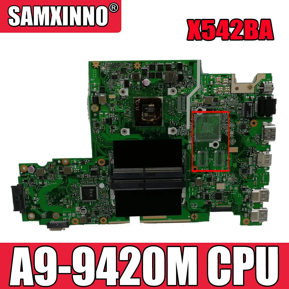 

X542BA материнская плата для ноутбука For Asus X542B X542BP A580B K580B материнская плата 100% tes A9-9420M