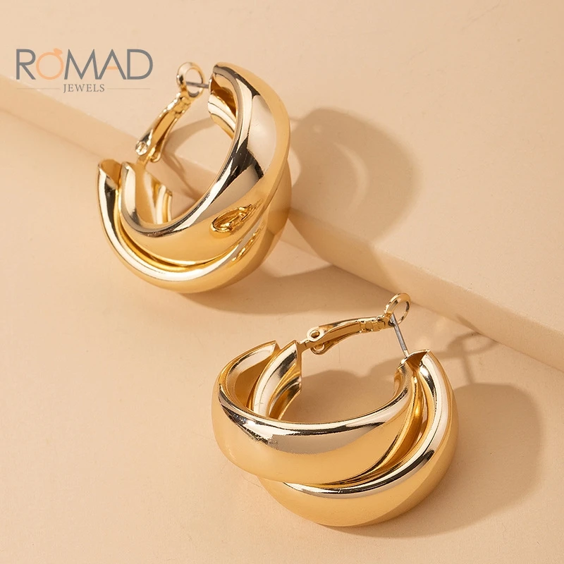 

ROMAD Fashion Earrings For Women 2020 New Premium Retro Simple Earrings Korean Wholesale Jewelry Kolczyki Damskie#