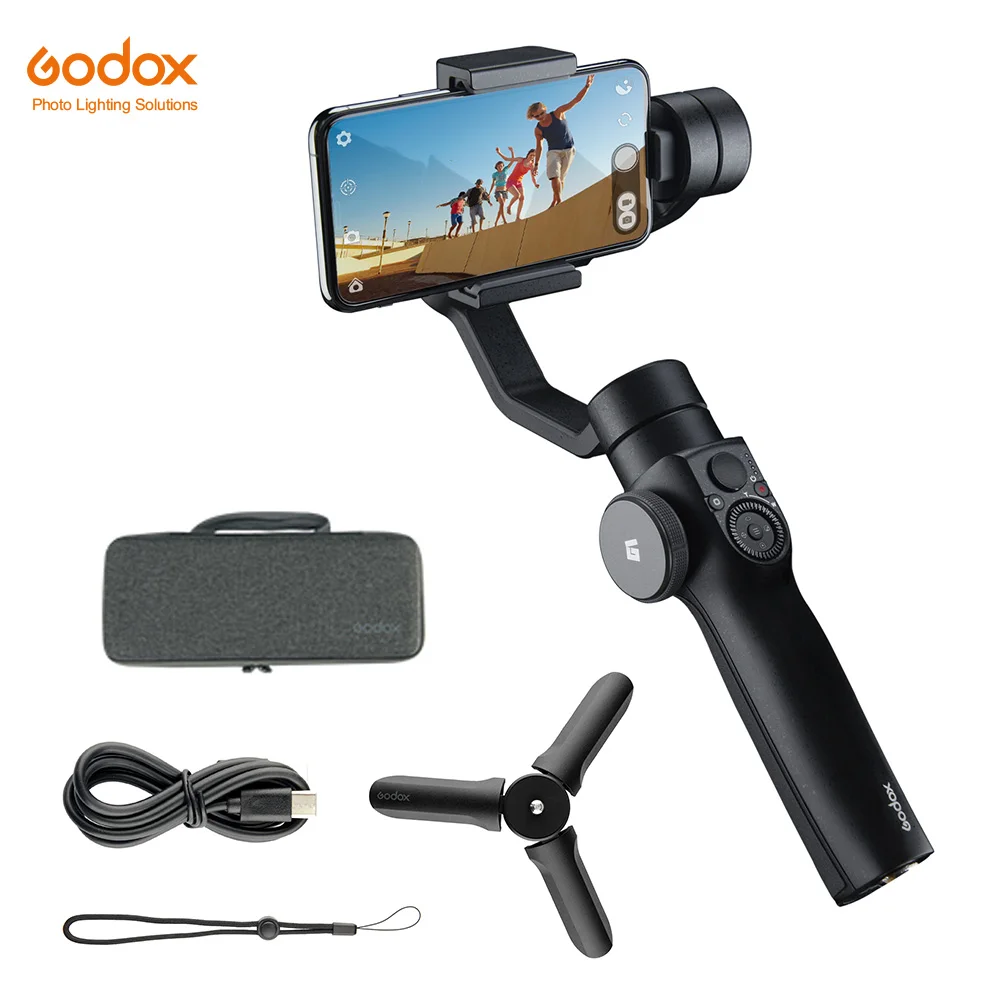 Godox Gaction ZP1 3 осевой Многофункциональный Смартфон Gimbal стабилизатор YouTube видео Vlog