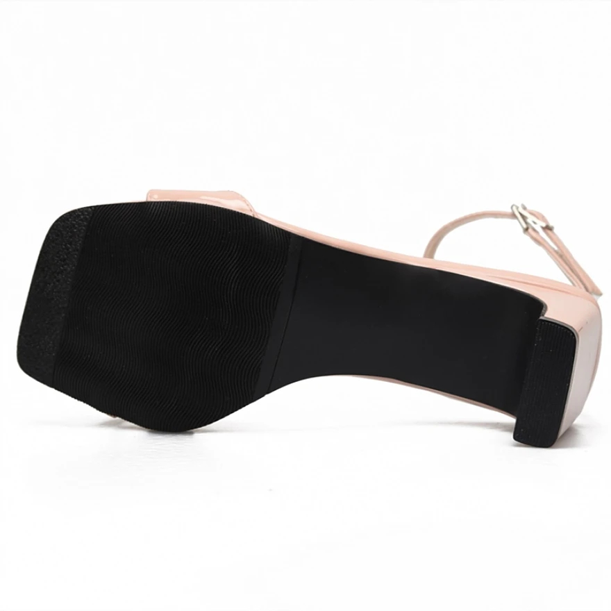 Сандалии G & Zaco женские на толстом низком каблуке кожаные босоножки ремешок с