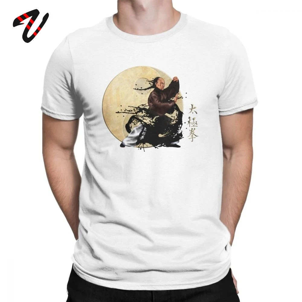 

Tai Chi Chuan Yin Yang Symbol T-Shirts Men Novelty Chinese Style O Neck 100% Cotton T Shirt Short Sleeve Tee Shirt Summer Tops