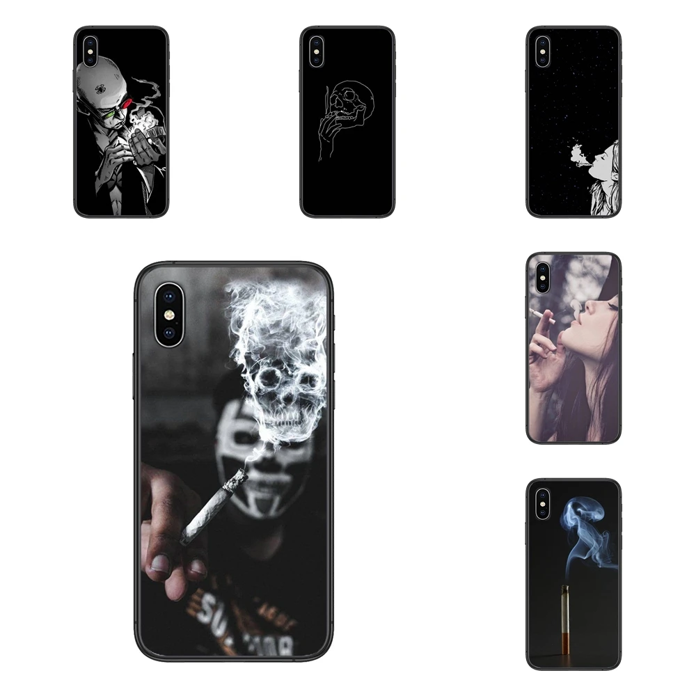 Сигарета Курение Лидер продаж ТПУ мобильный телефон черный для Huawei P50 P40 P30 P20 P10 Lite